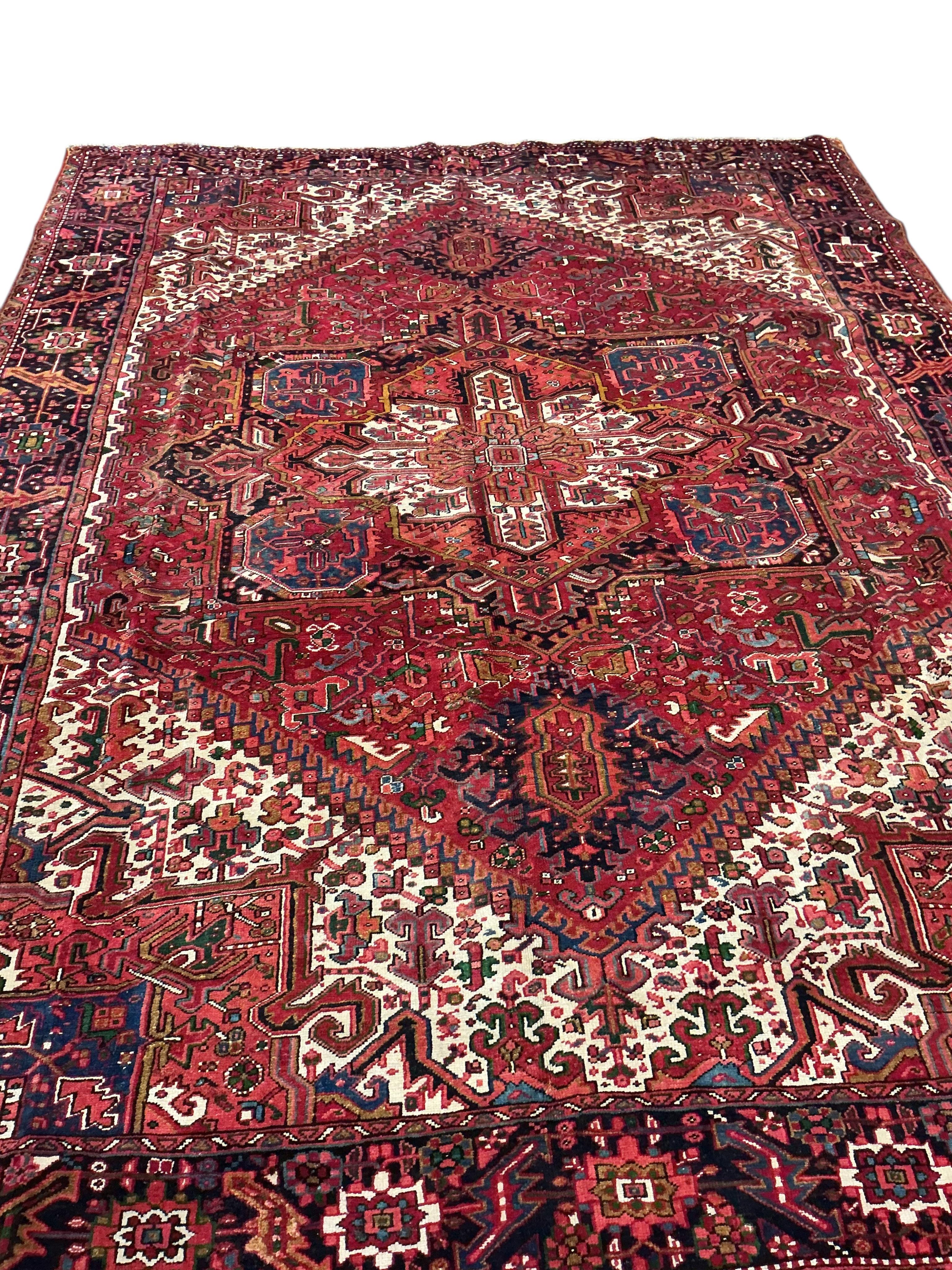 A Heriz carpet, 360 x 270cm